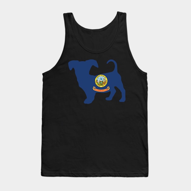 Chiweenie Dog Lover Idaho Flag Tank Top by ryanjaycruz